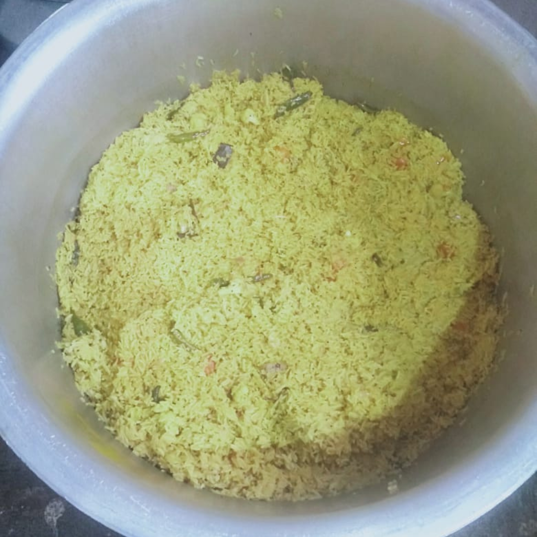 Project 59: 152 meals Veg Pulav, 2 volunteers, 12 hours